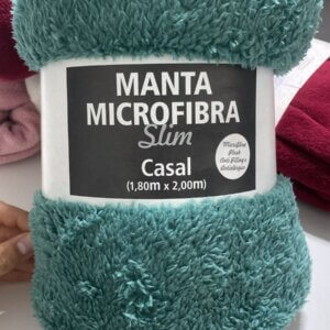 Manta Casal Microfibra Slim 1,80 x 2,00 - ATLANTICA