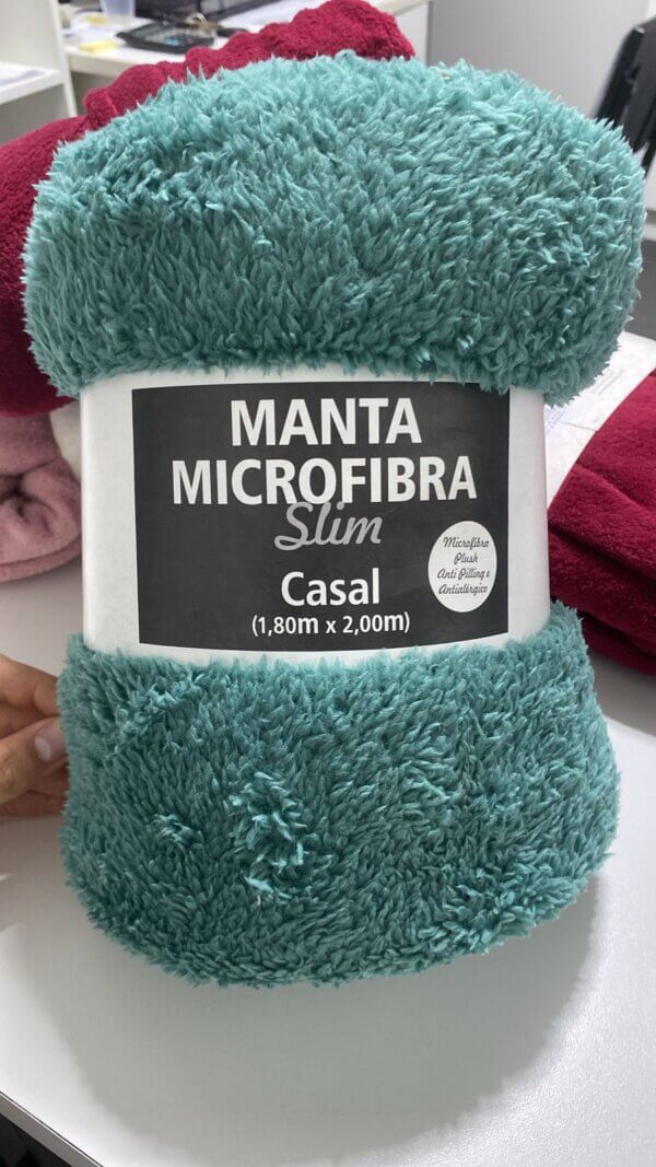 Manta Casal Microfibra Slim 1,80 x 2,00 - ATLANTICA