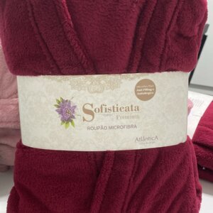 Roupão Microfibra Sofisticata Premium Tamanho G M GG - ATLANTICA