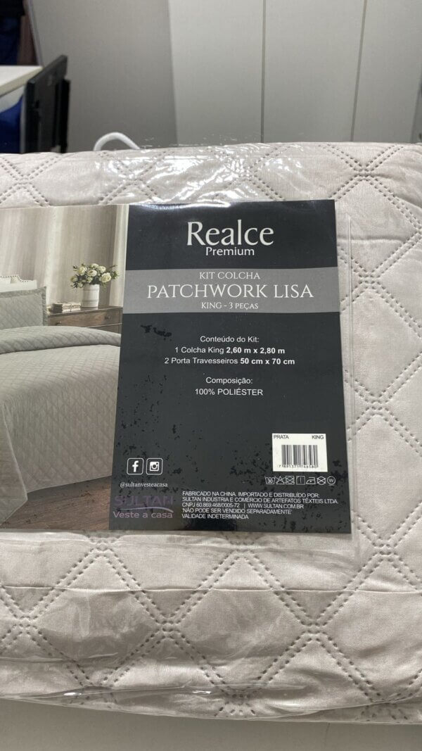 Colcha King Patchwork Lisa 2,60 x 2,80 - SULTAN