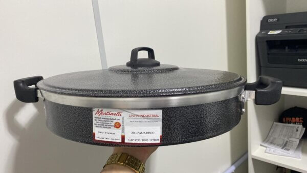 Paeja/Disco 10 Litros Craq/Verm Tampa De Aluminio - MARTINELLI