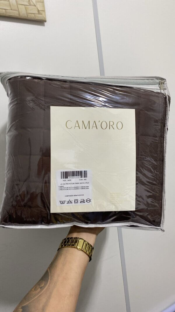 Capa Protetor De Sofá 2 e 3 Lugares - CAMA´ORO