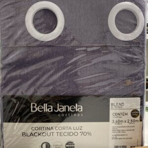 Cortina Blackout Tecido Corta Luz 3,60 x 2,50 - BELLA JANELA