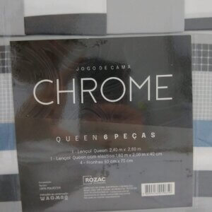 Lençol Queen Chrome 6 Pçs 2,40 x 2,60 - ROZAC