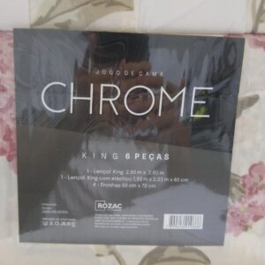 Lençol King Chrome 6 Pçs 2,60 x 2,80 - ROZAC