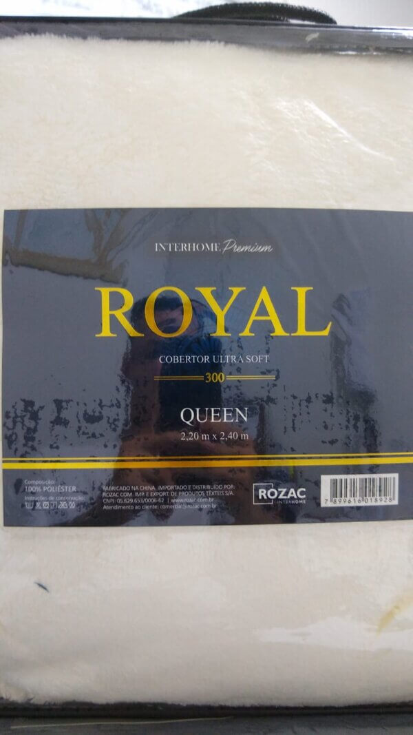Cobertor Queen Royal 300 Fios 2,20 x 2,40 - ROZAC