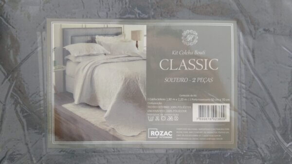 Colcha Classic Solteiro  2 Pçs 1,80 x 2,20 - ROZAC