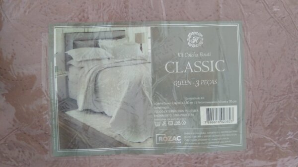 Colcha Classic Queen 3 Pçs 2,40 x 2,60  ROZAC